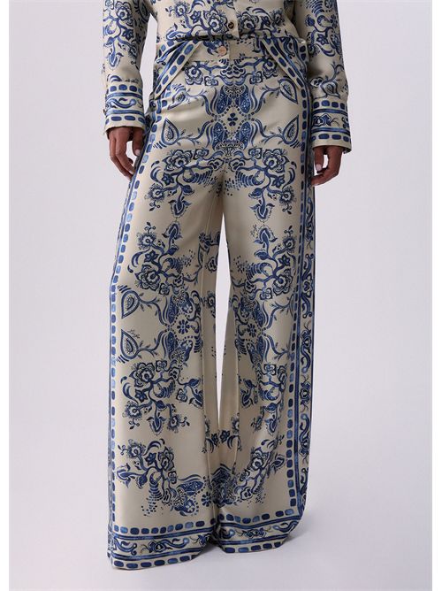 Pantaloni con stampa foulard LIU JO | CA6230TS555/P9652